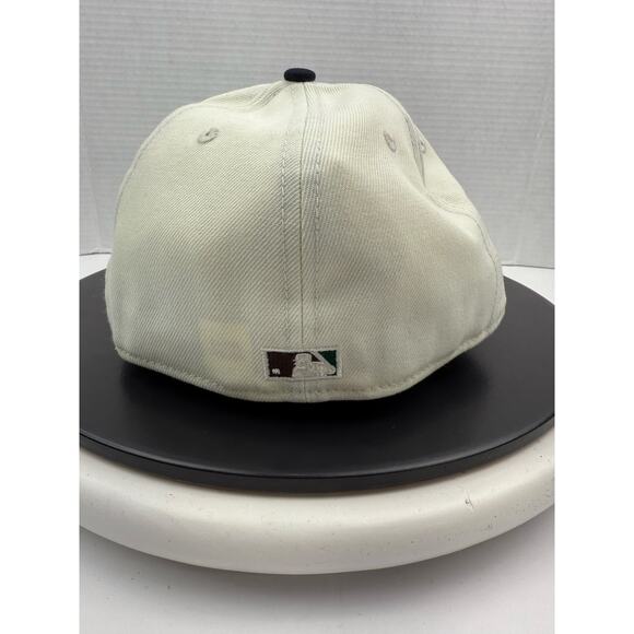 New Era Brooklyn Dodgers White Dome Two Tone MLB Fitted Hat Size 7 1/2 Rare NEW - Picture 5 of 9